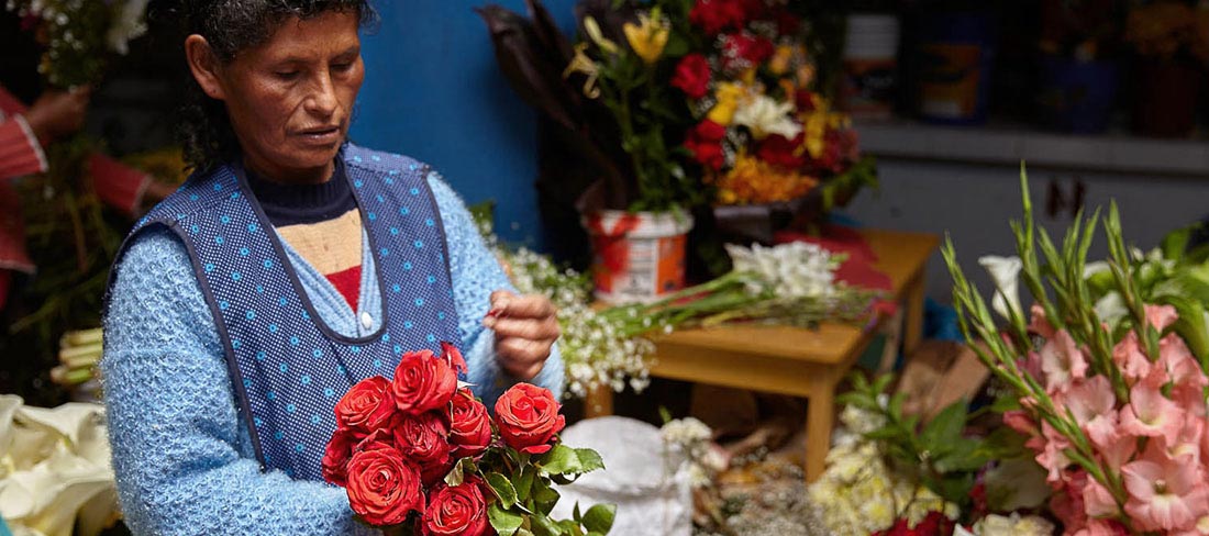 vendedor de flores-urubamba